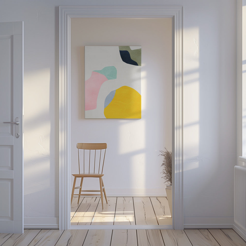 Pastell Minimale Formen | Leinwand