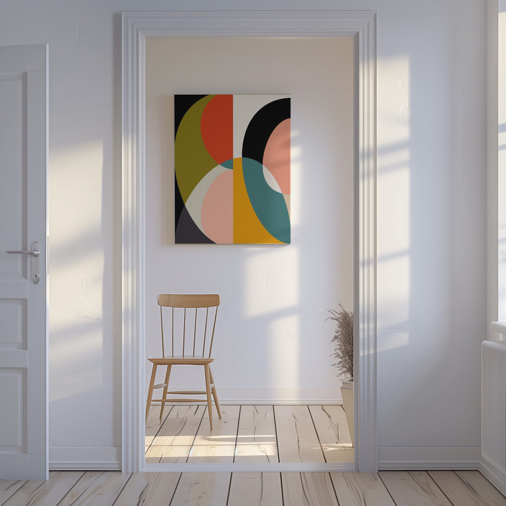 Mid Century Pastell 11 | Leinwand