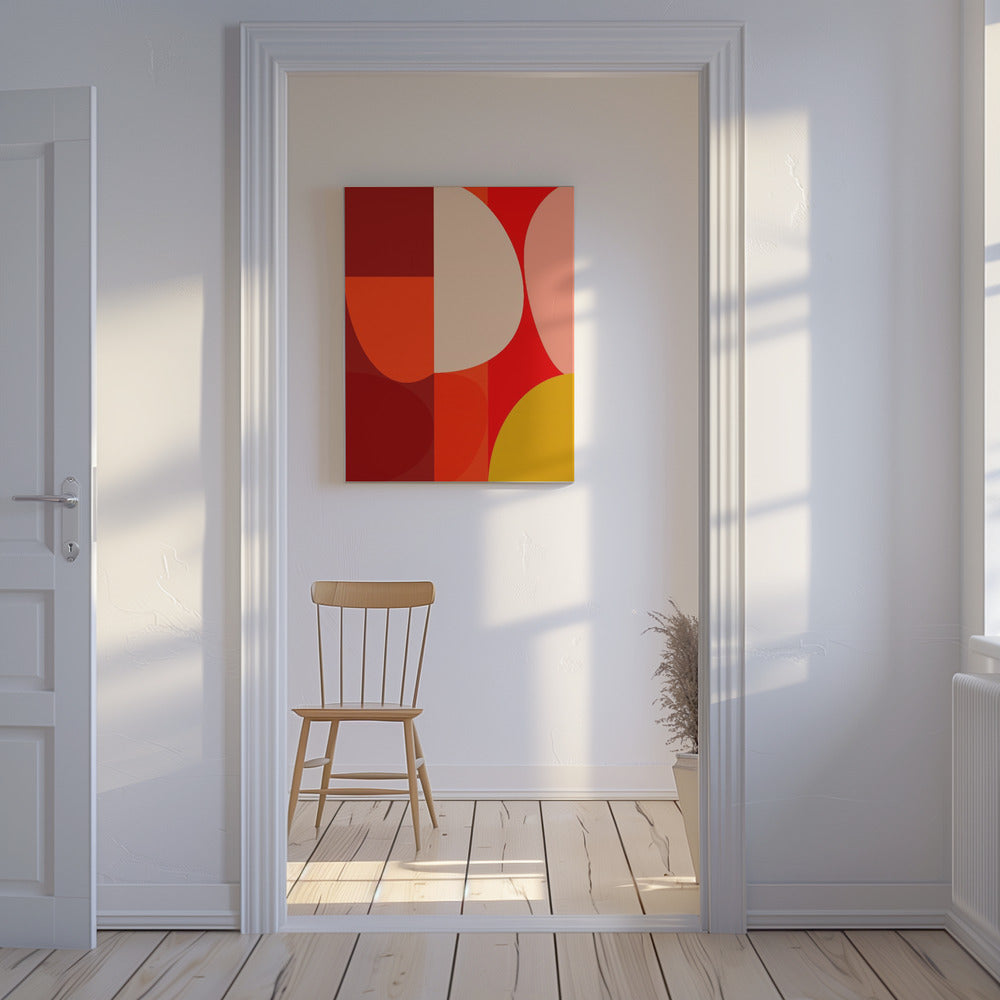 Mid Century Pastell 10 | Leinwand