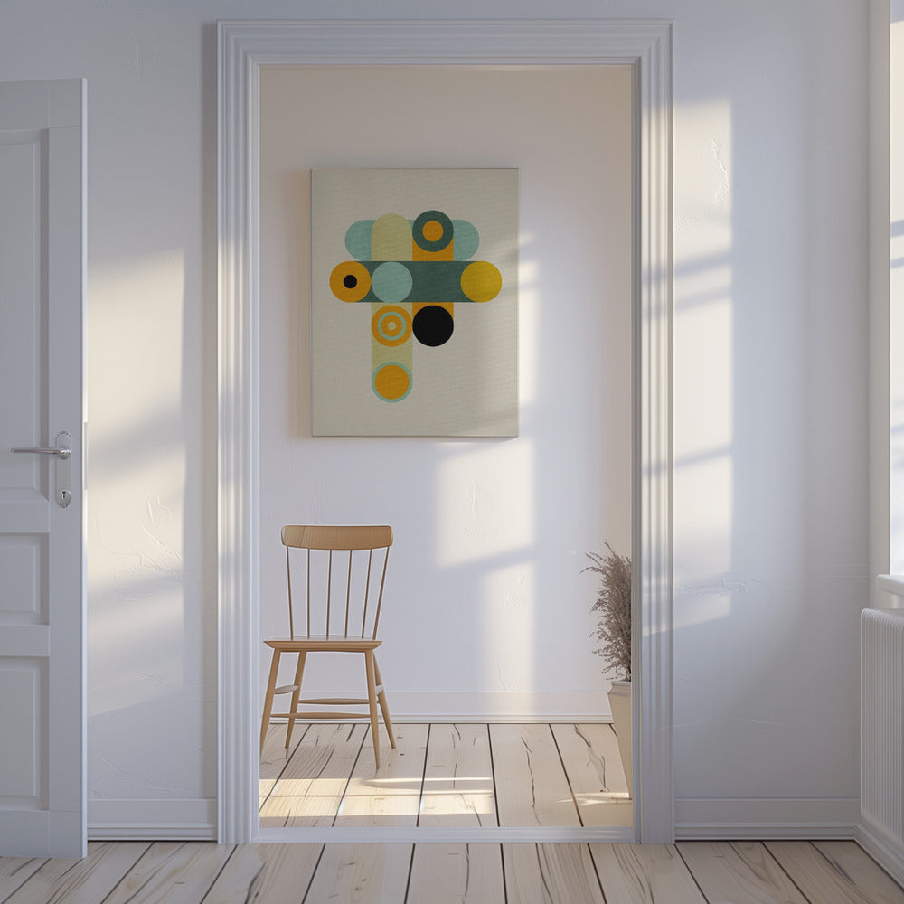 Regenbogen Plus Formen9 | Leinwand