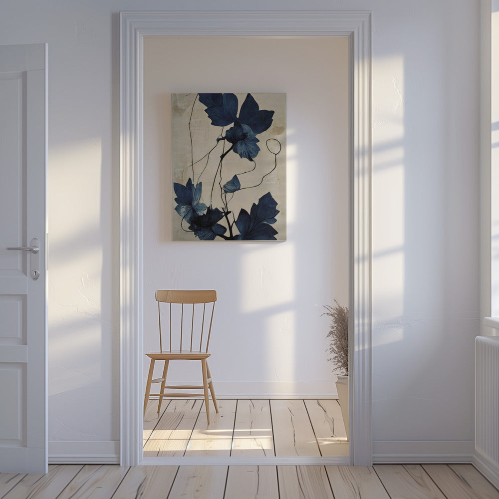 Indigo Flower | Canvas
