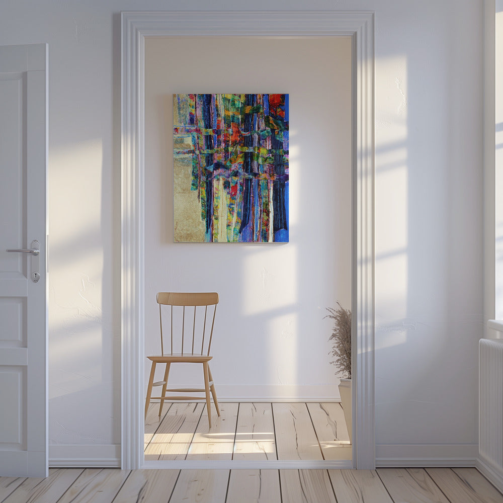 Bunte Kaskade | Leinwand