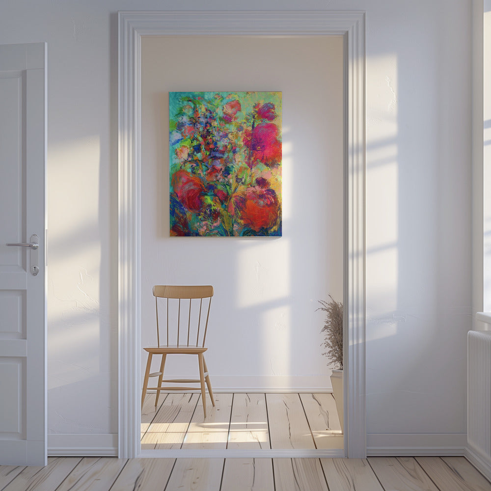 Lebendiger Blumentraum | Leinwand