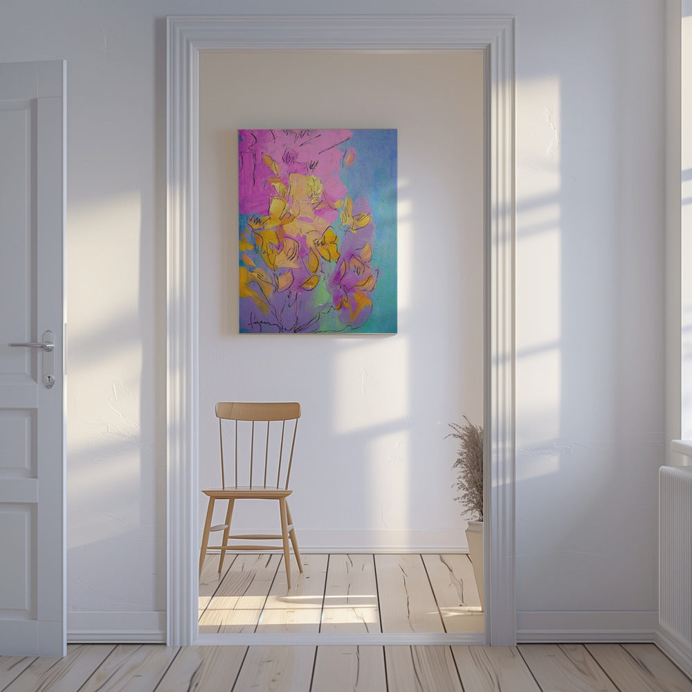 Vibrant Petals Dance | Canvas