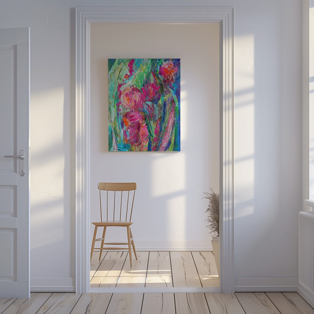 Impressionistisches Blumen-Abstrakt | Leinwand