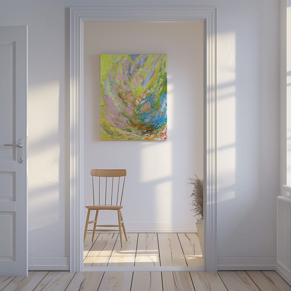Wirbel aus Blütenblättern | Leinwand