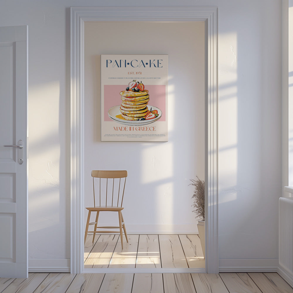 Flauschige griechische Pfannkuchen | Leinwand