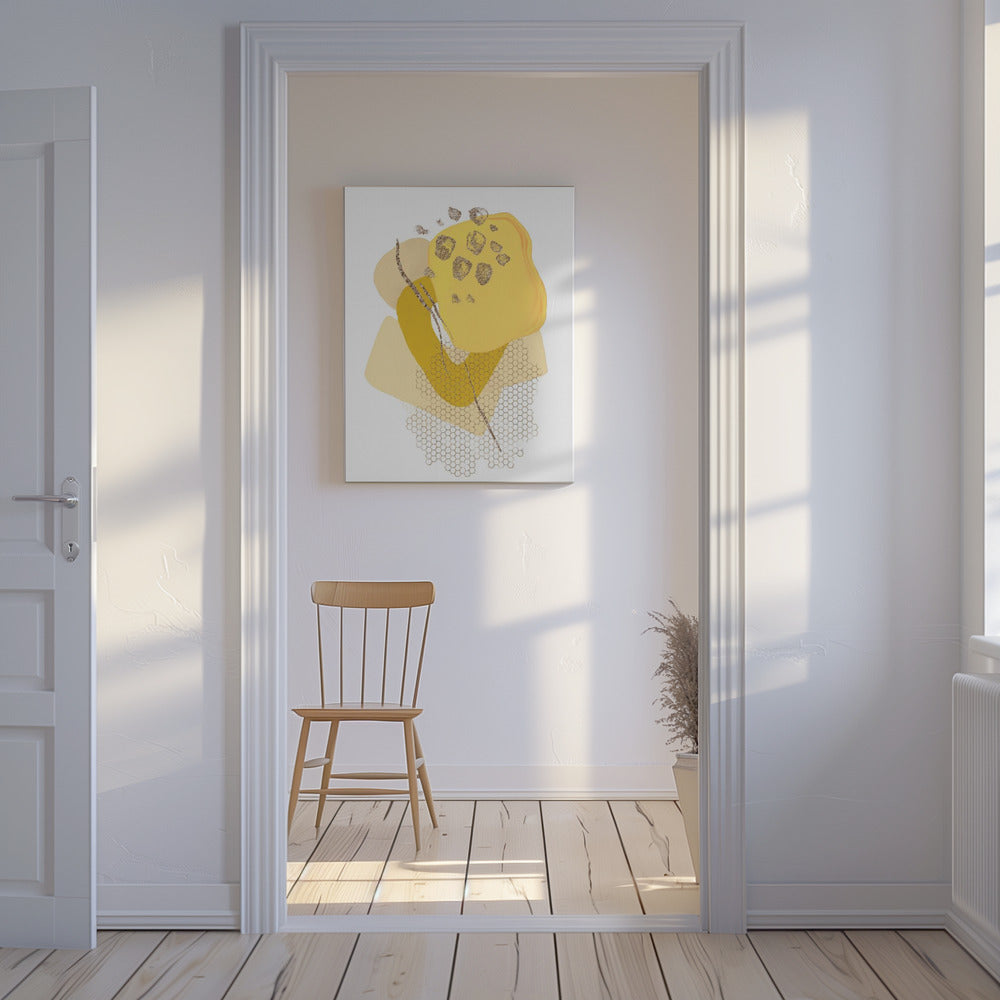 Goldener Mond | Leinwand