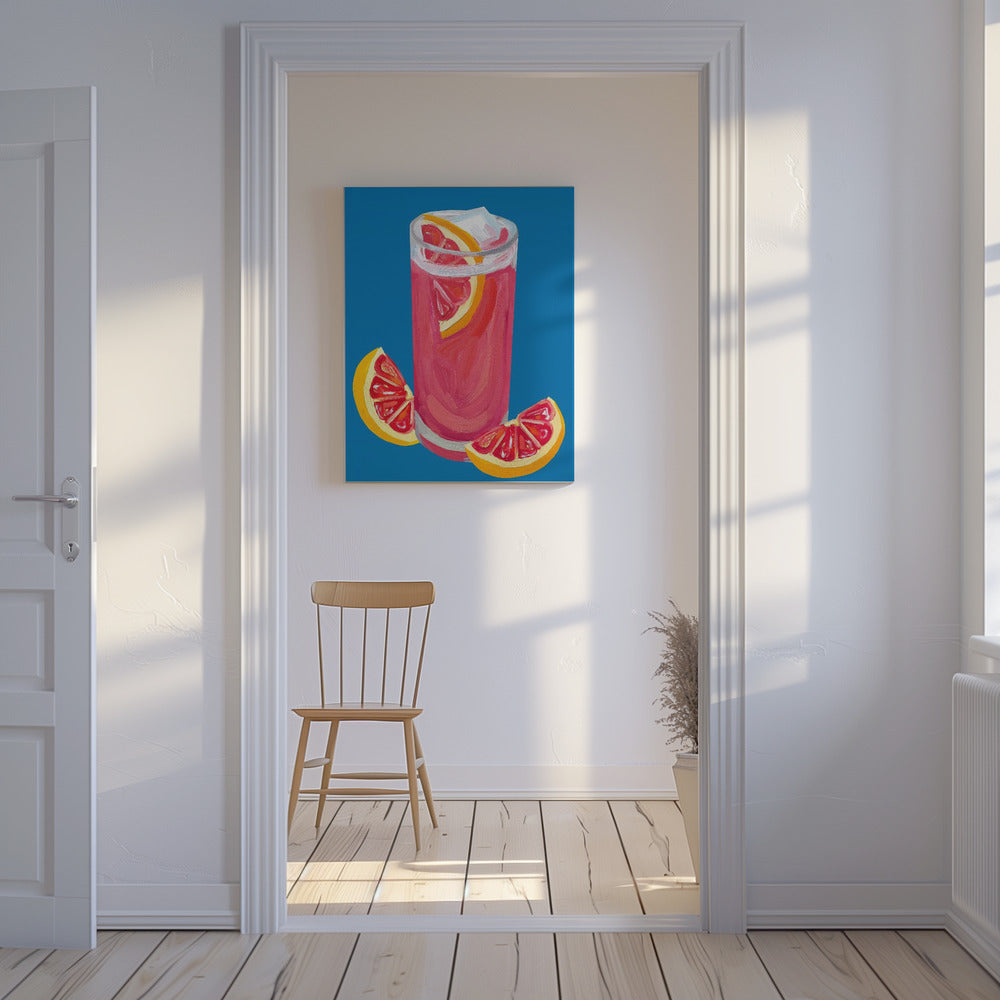 Grapefruit Paloma Blau | Leinwand