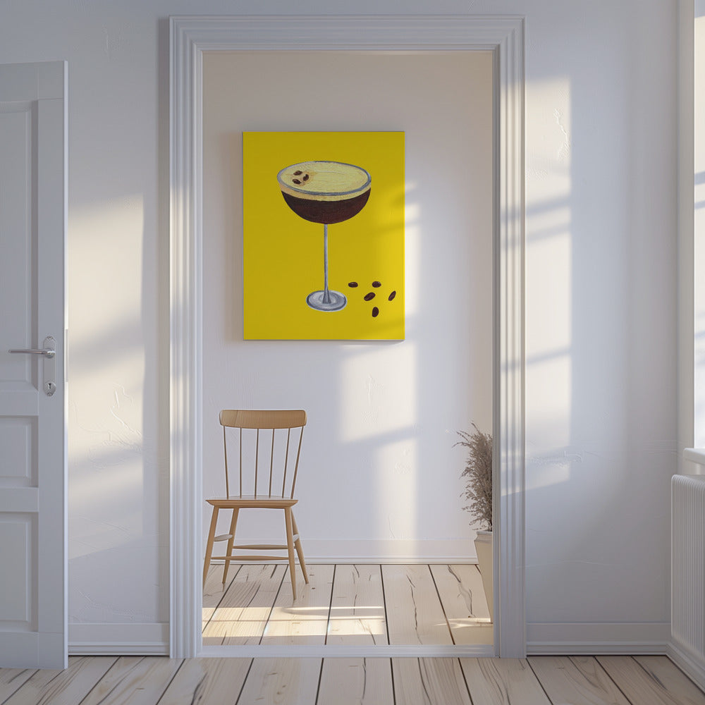 Espresso Martini Butterblume Gelb | Leinwand