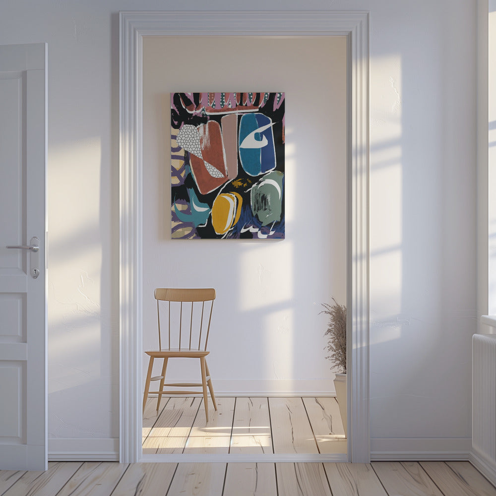 Playful Pebble Abstract | Canvas