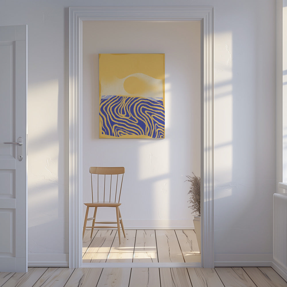 Golden Waves Harmony | Canvas
