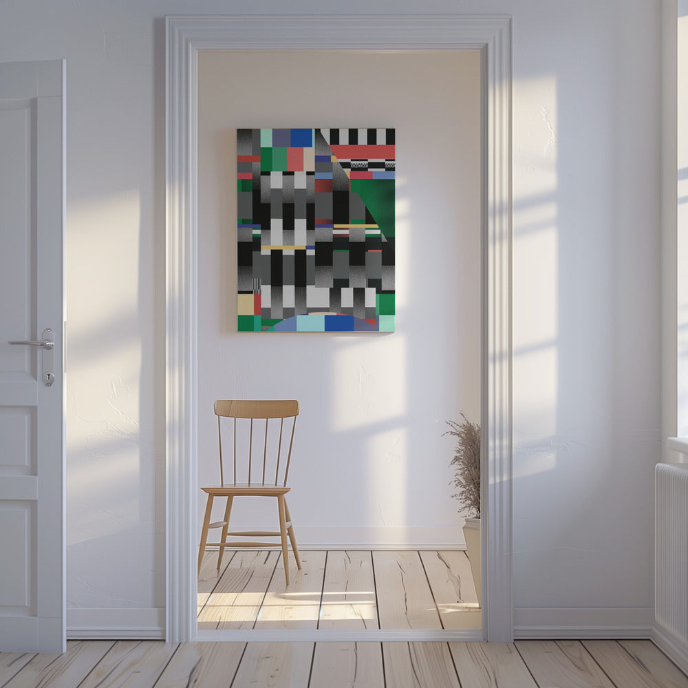 Glitch abstract artwork 01 | Canvas