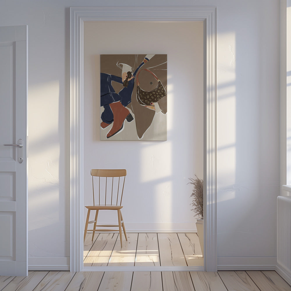 Herbstmode-Vibes Kunstdruck von Ivy Green Illustrations | Leinwand