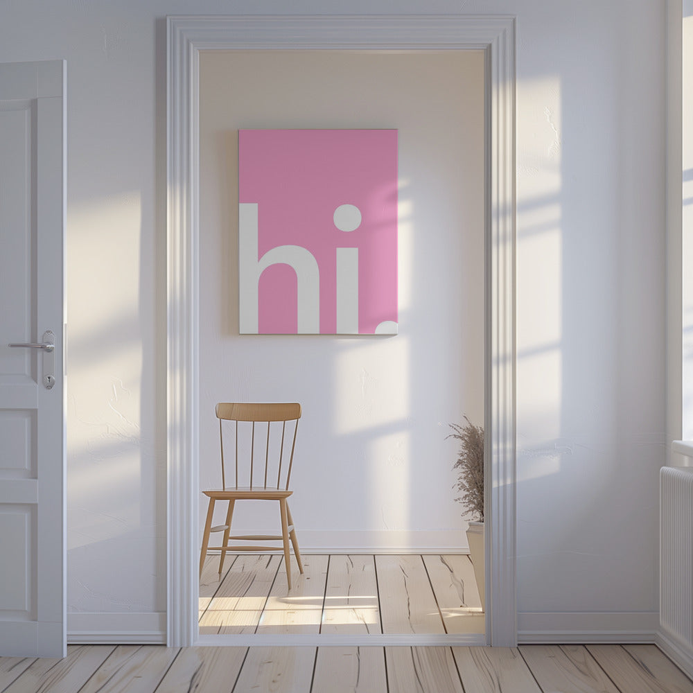 Pink Greeting | Canvas