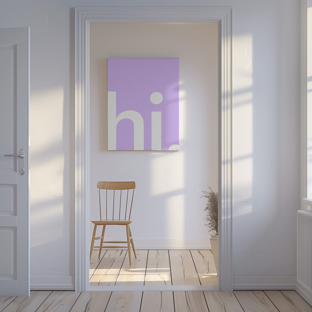Hello in Lavender | Canvas