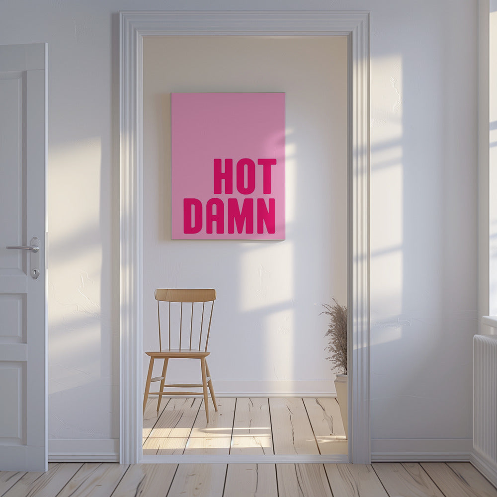 Bold Pink Exclamation | Canvas