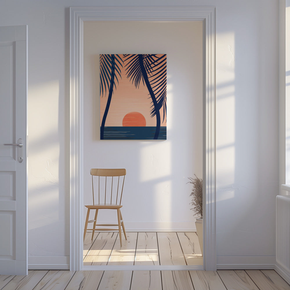 Sonnenuntergang Strand | Leinwand