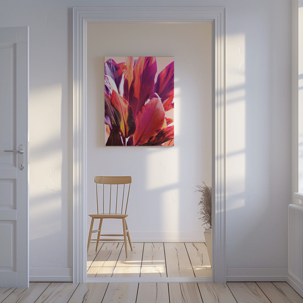 Fuchsia Blätter I | Leinwand