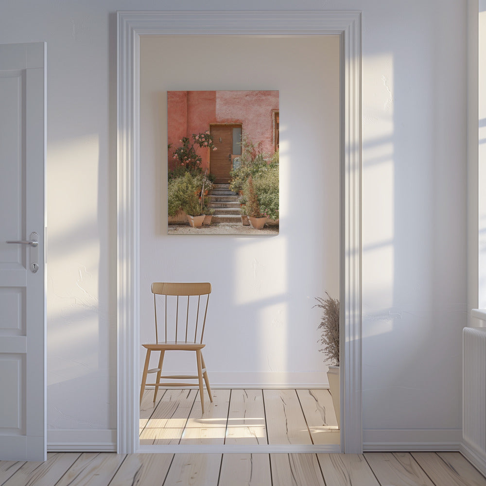 Das Rosa Haus | Leinwand