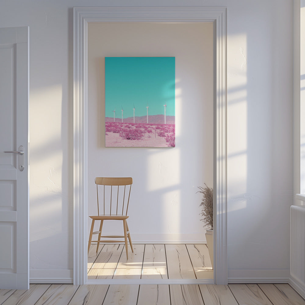 Palm Springs Windmühlen in der Wüste | Leinwand