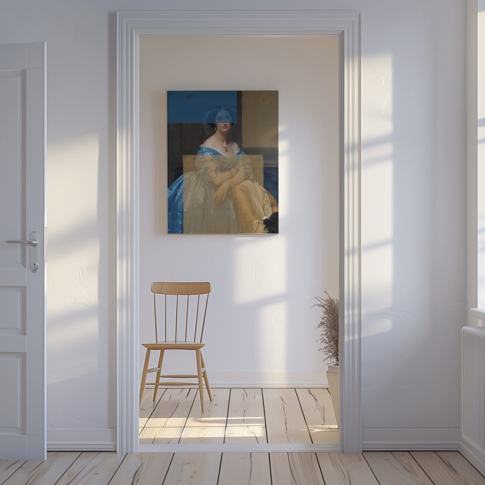 Barockportrait Zeitgenössische Collage | Leinwand