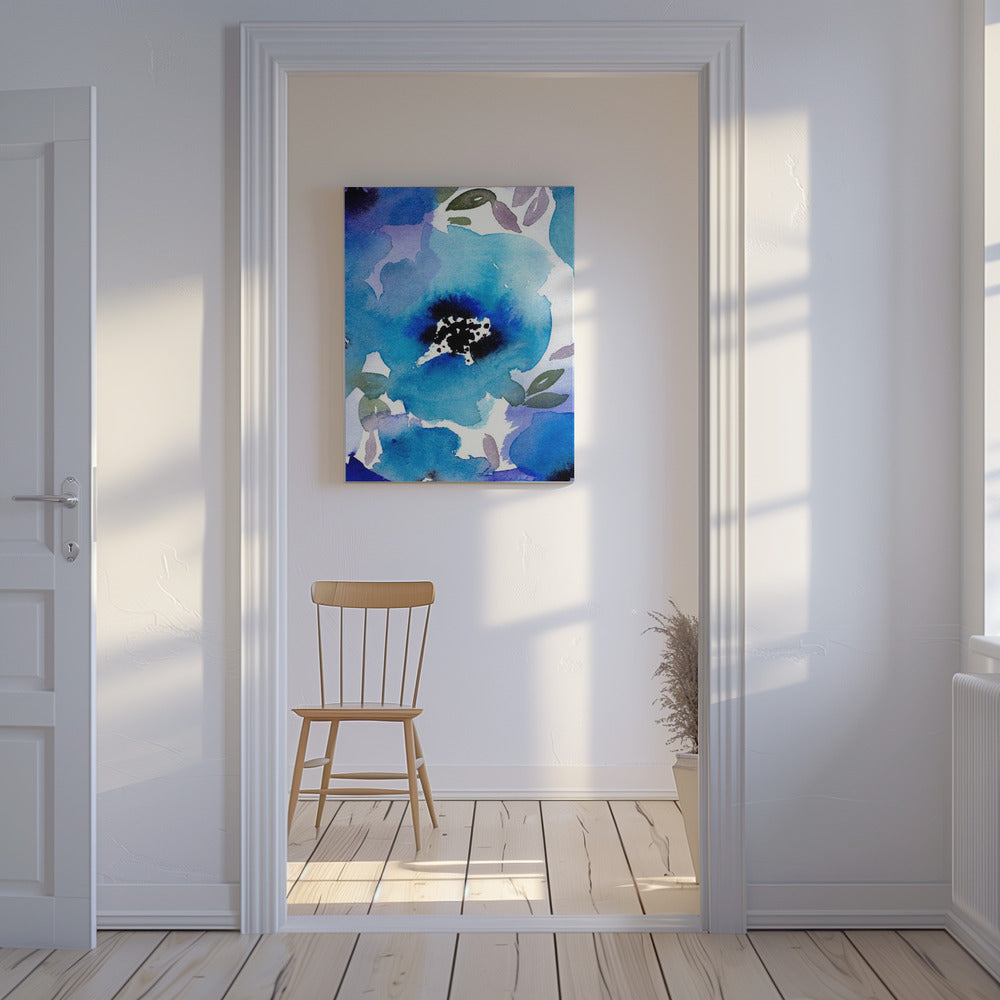 Dame Blau | Leinwand