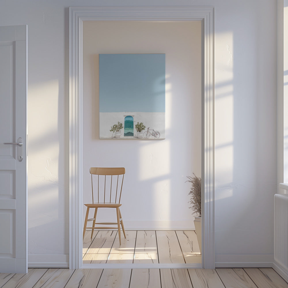 Ostuni blaue Tür | Leinwand