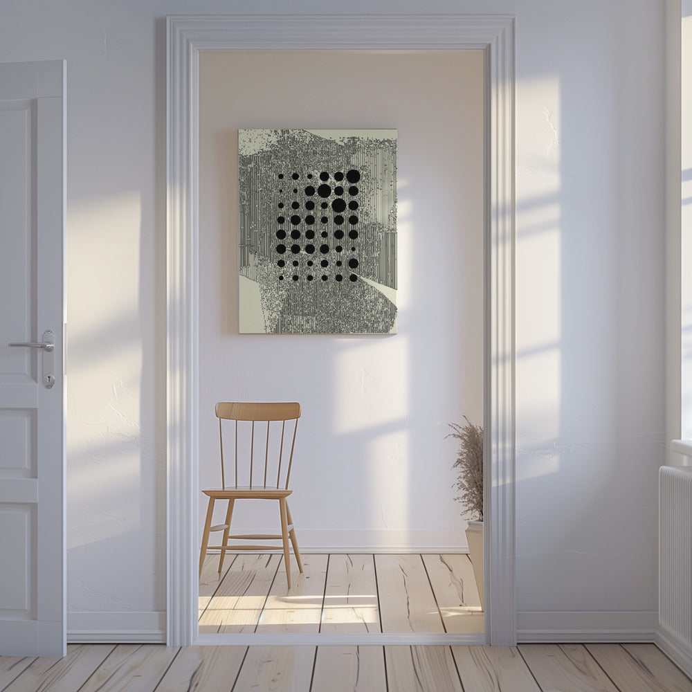 Black Geometric Circles | Canvas