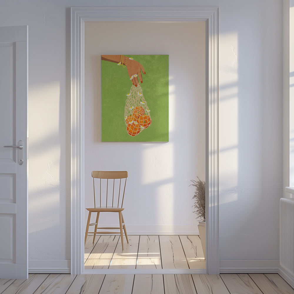 Frische Orangen | Leinwand