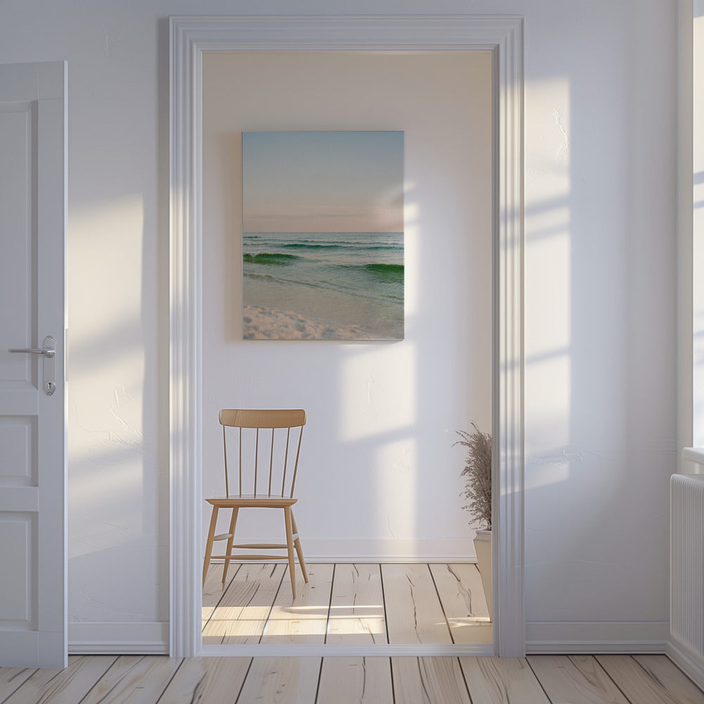 Pastell Ozean Sonnenuntergang V | Leinwand