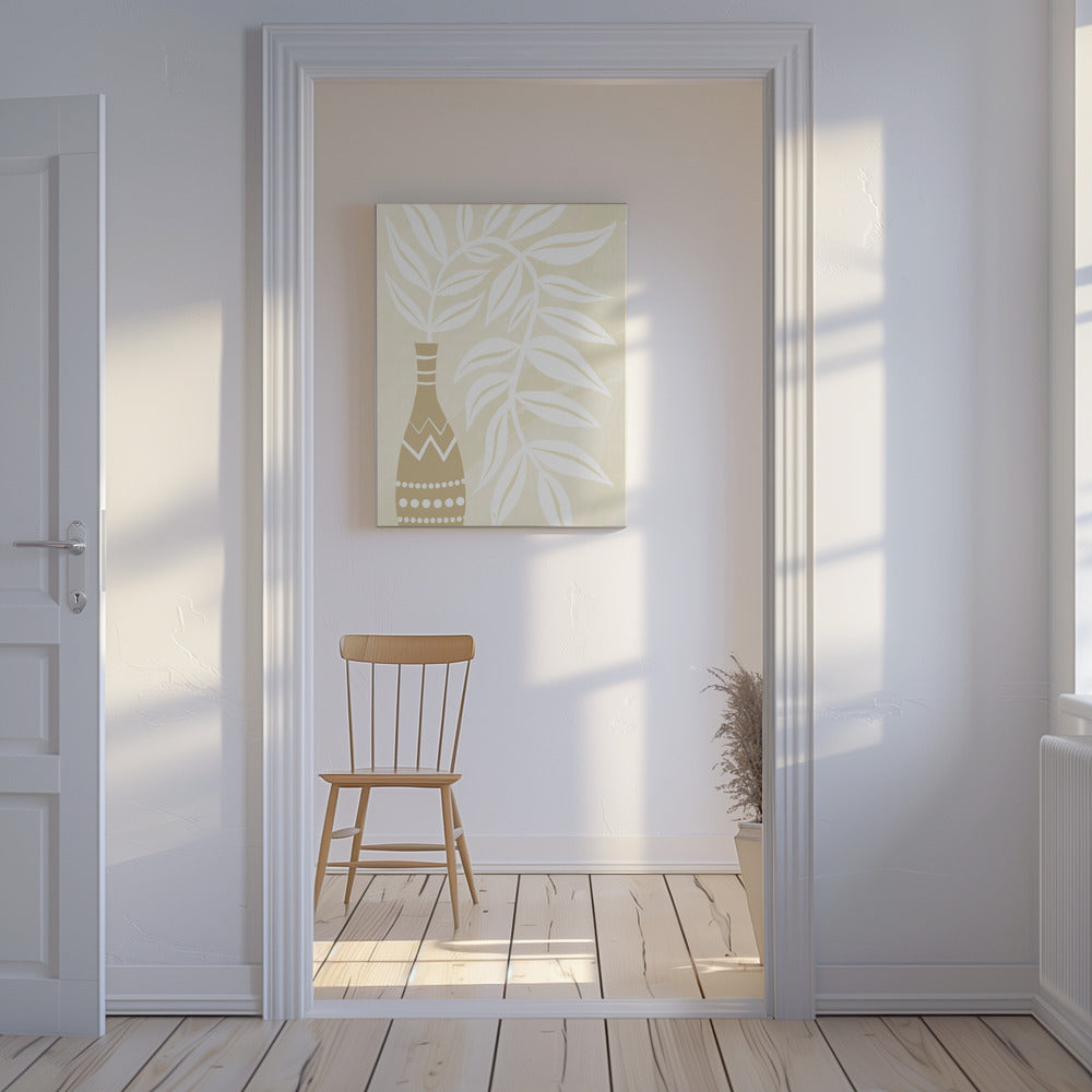 Vase Pflanze | Leinwand