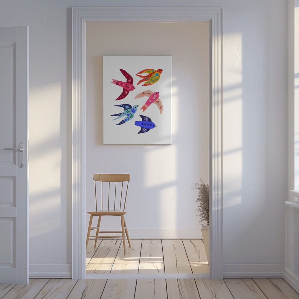 Whimsical birds | Canvas