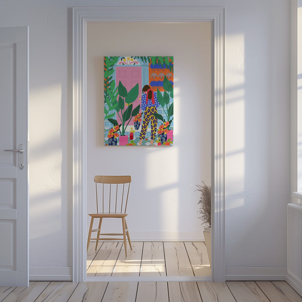 Blumenmädchen | Leinwand