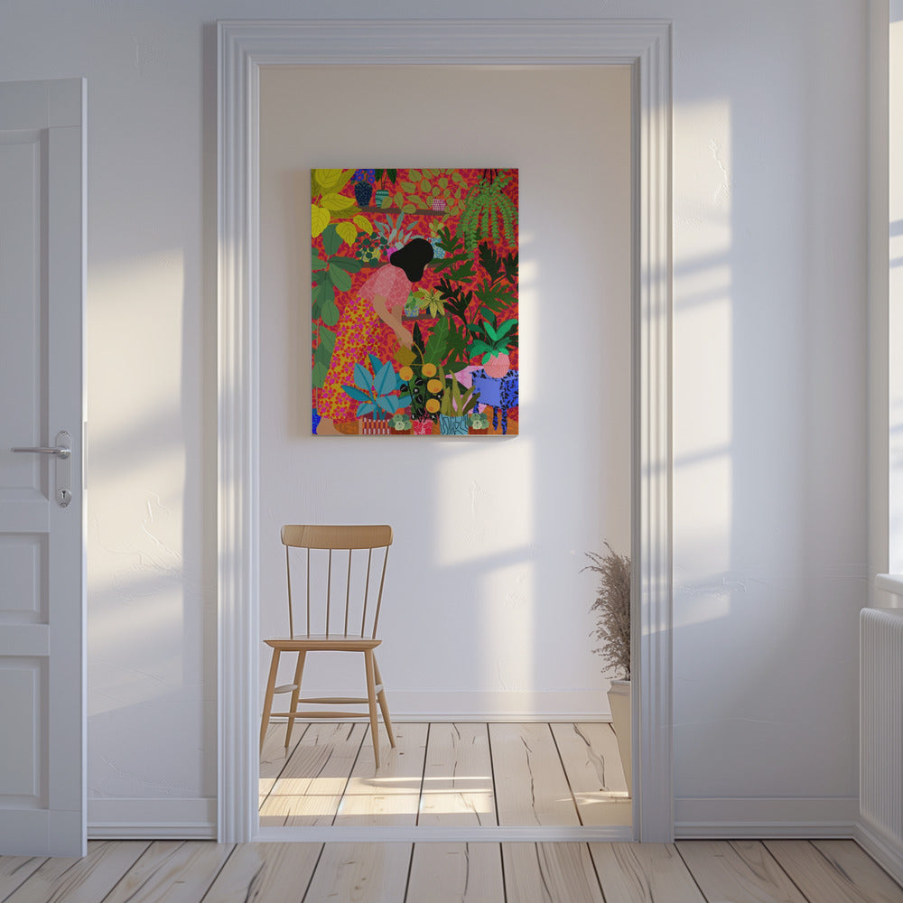 Meine Pflanzen gießen | Leinwand