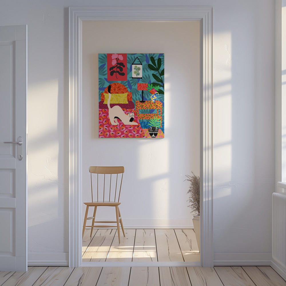 Florales Schnurren | Leinwand