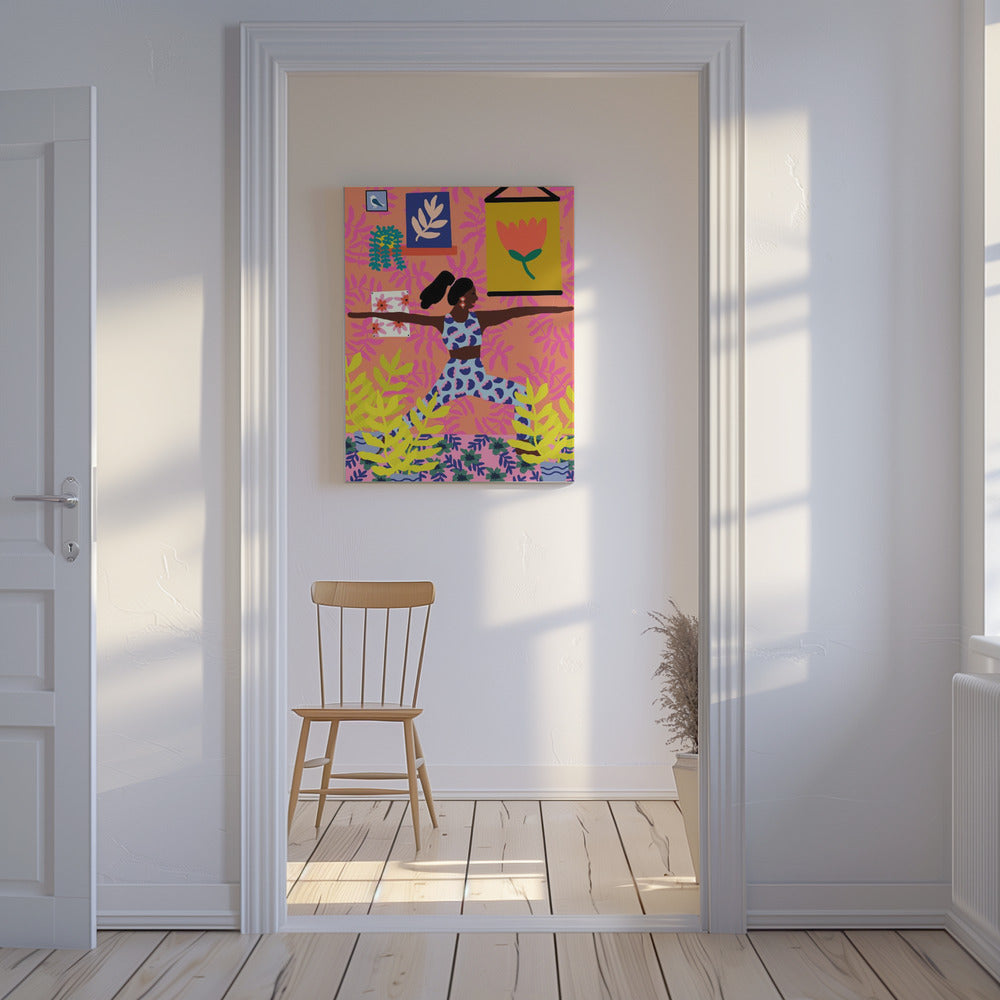 Yoga Warrior Position | Canvas
