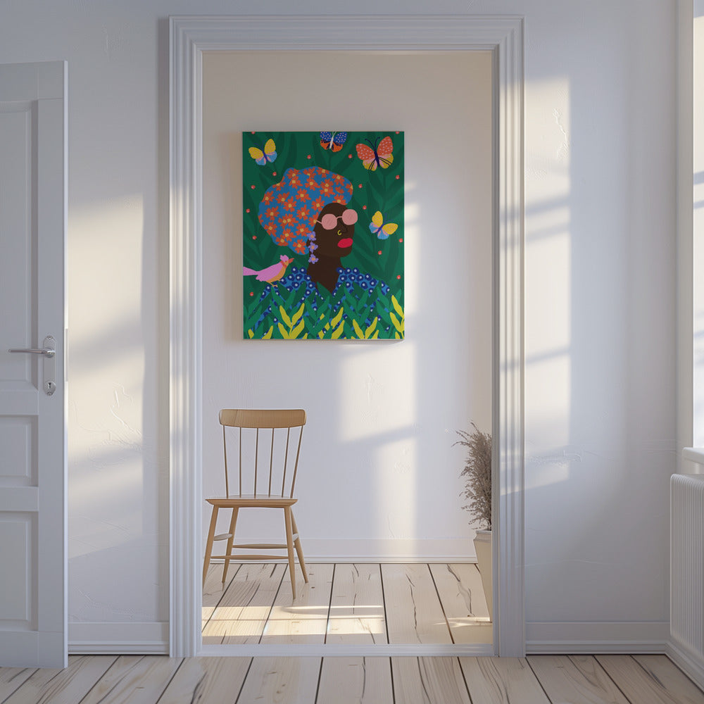 Draußen genießen | Leinwand