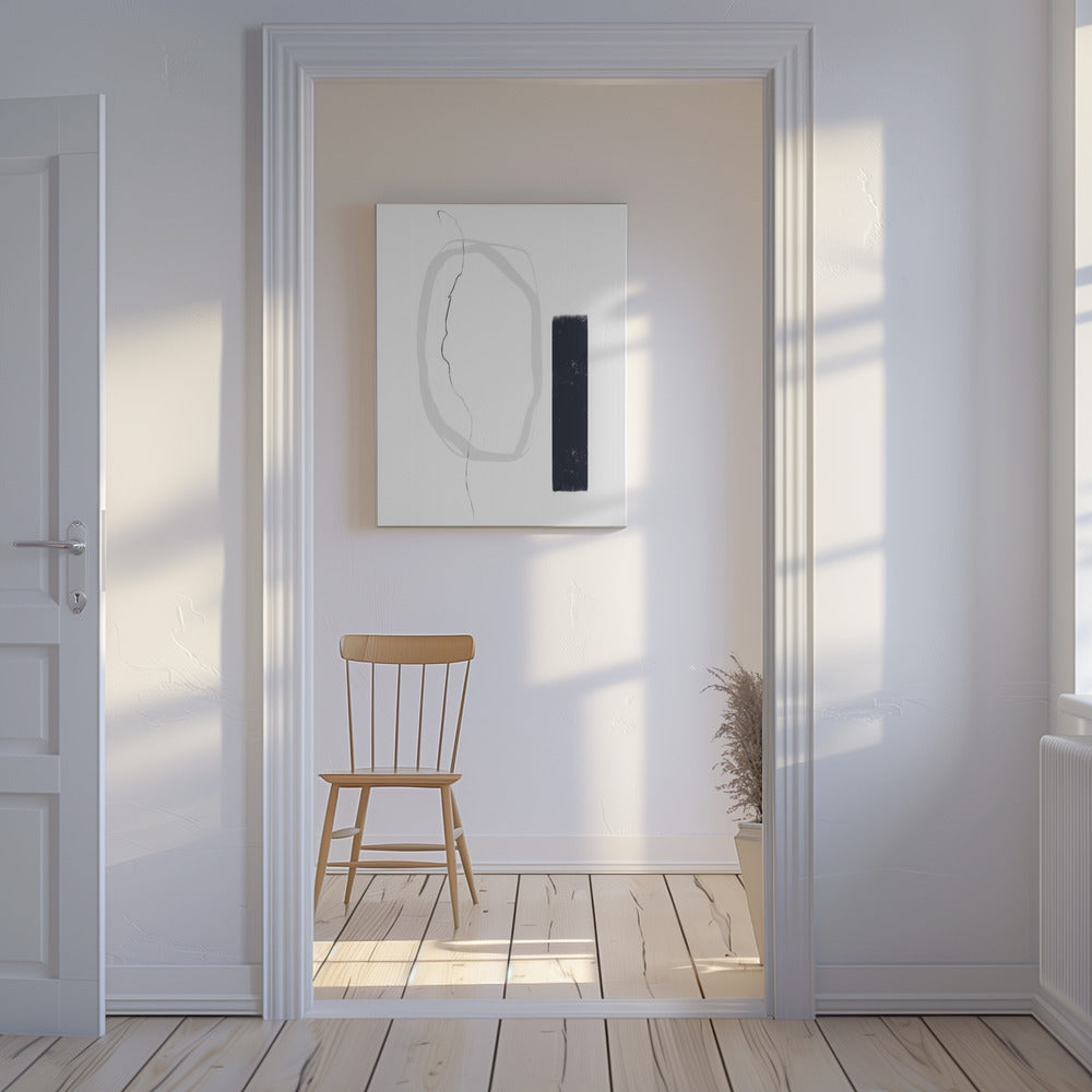 Black And Gray Lines | Canvas