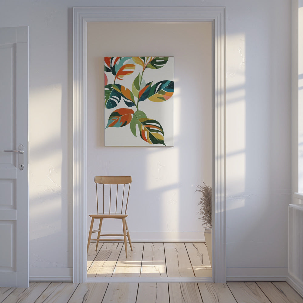 Botanische Feier der Farbe | Leinwand