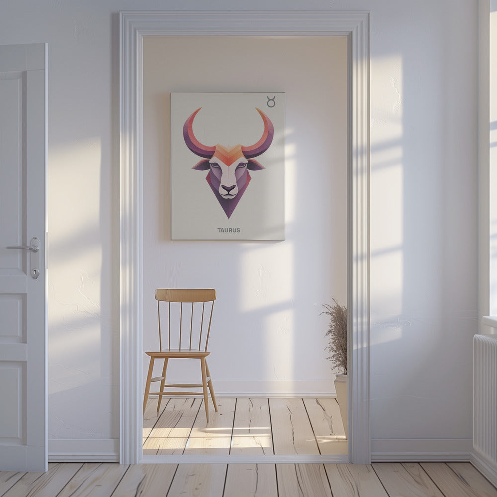 Sternzeichen Stier Kunst | Leinwand