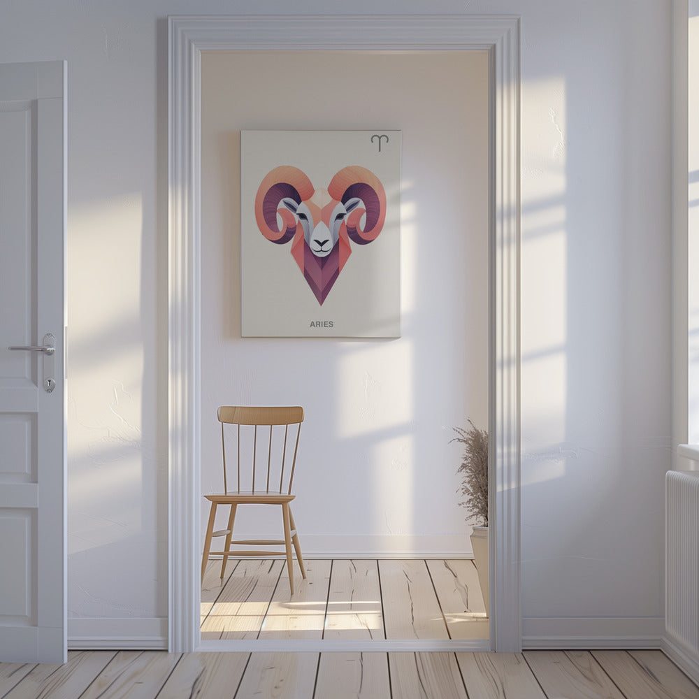Sternzeichen Widder Kunst | Leinwand