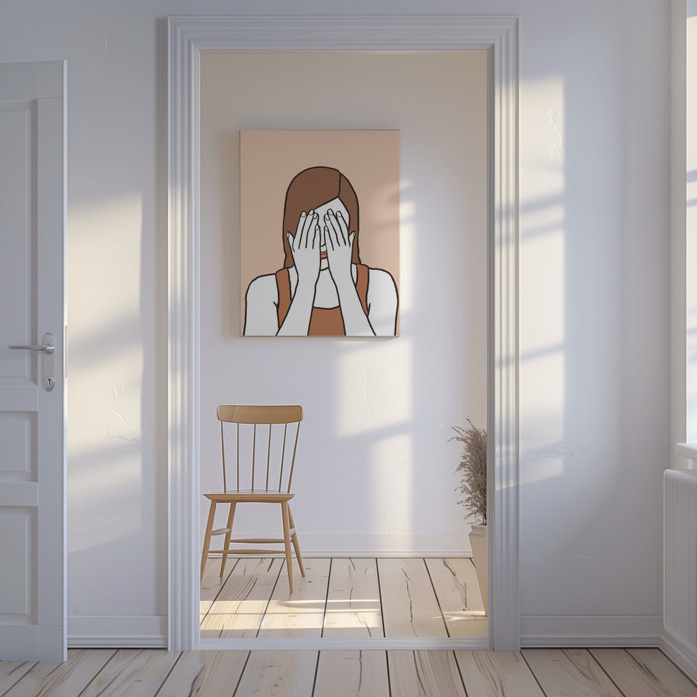 Shy Woman | Canvas