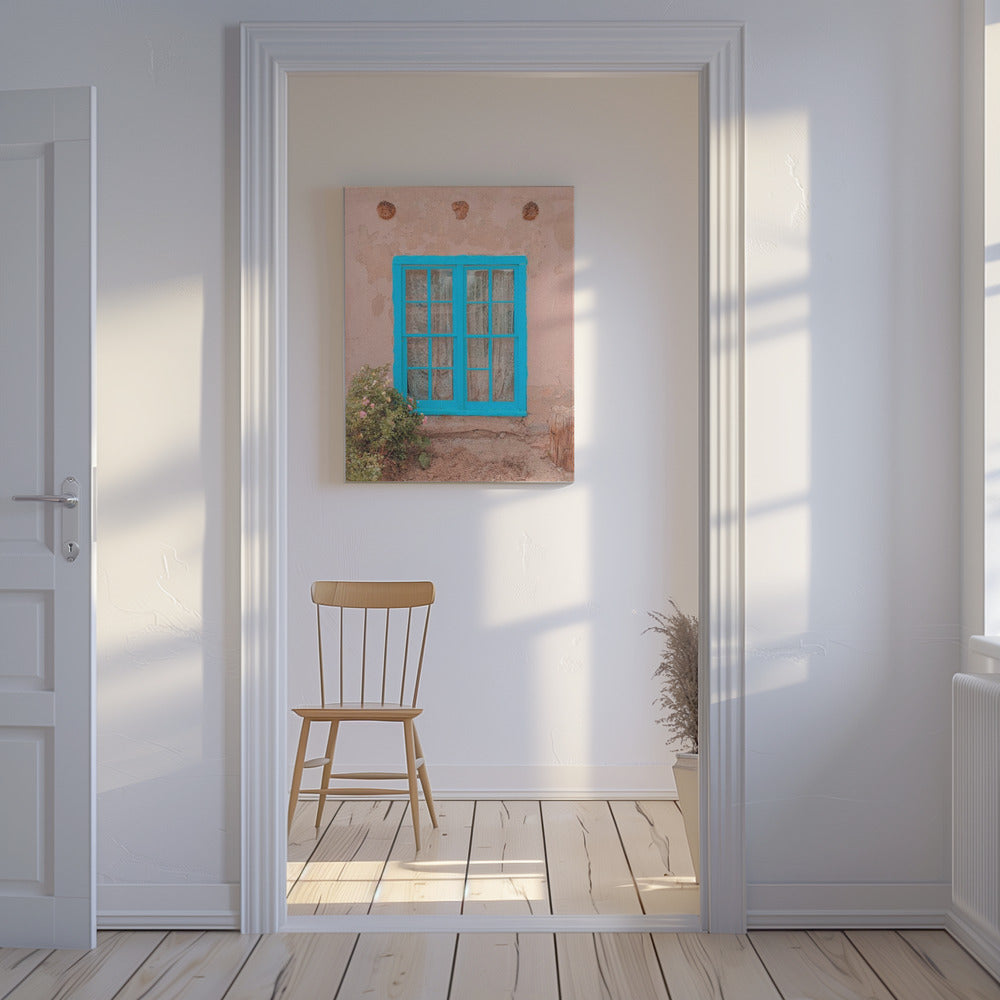 Türkises Fenster – Taos, New Mexico | Leinwand