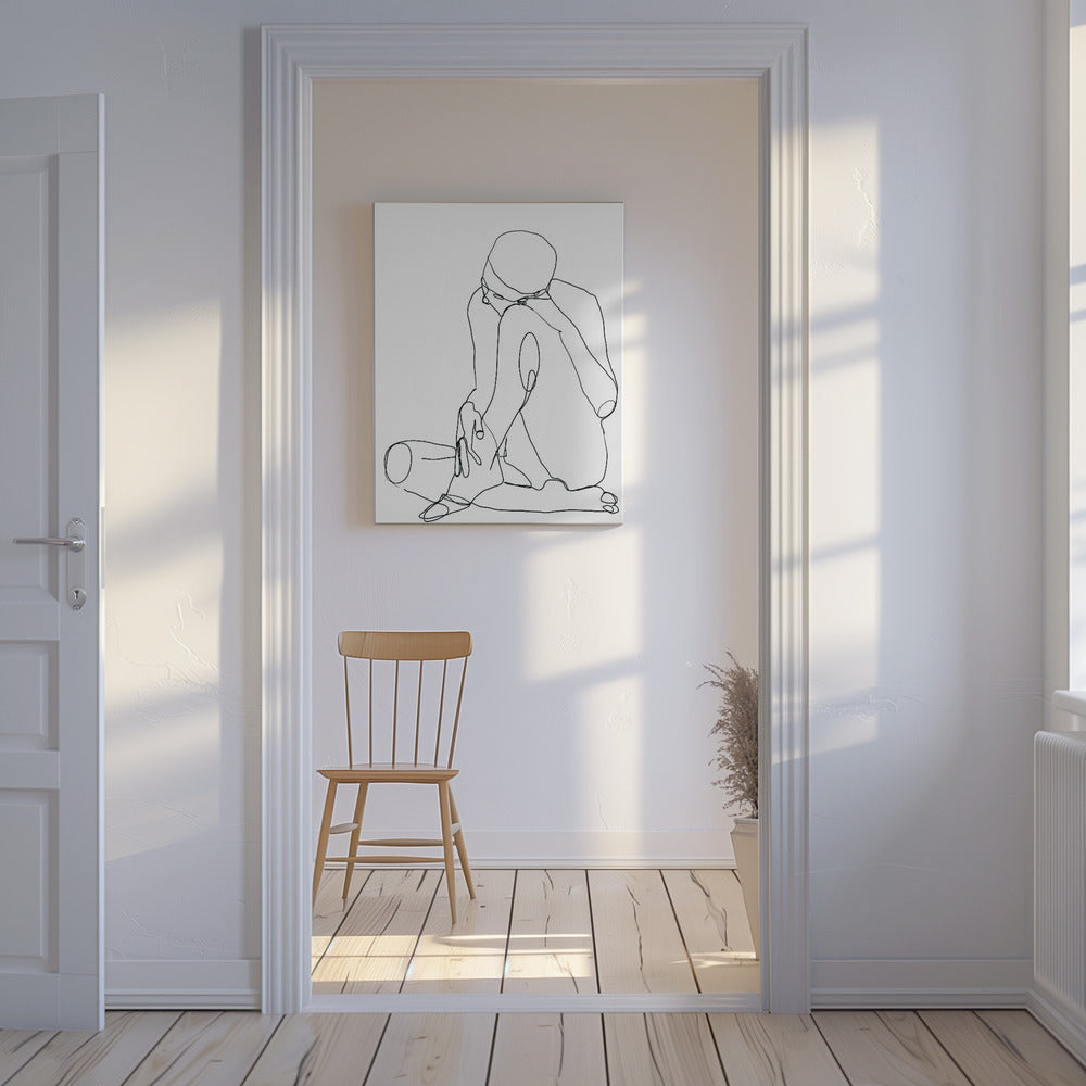 Line Drawing Man | Canvas