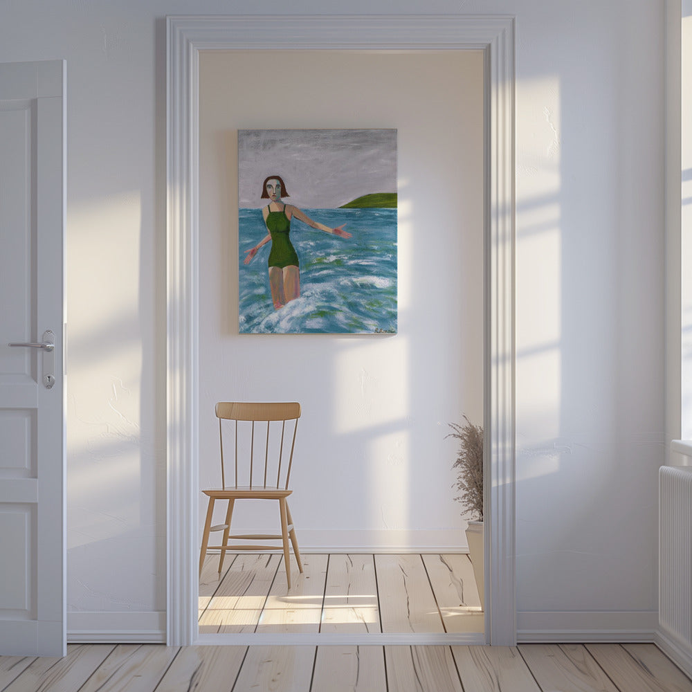 Woman by the sea | Canvas