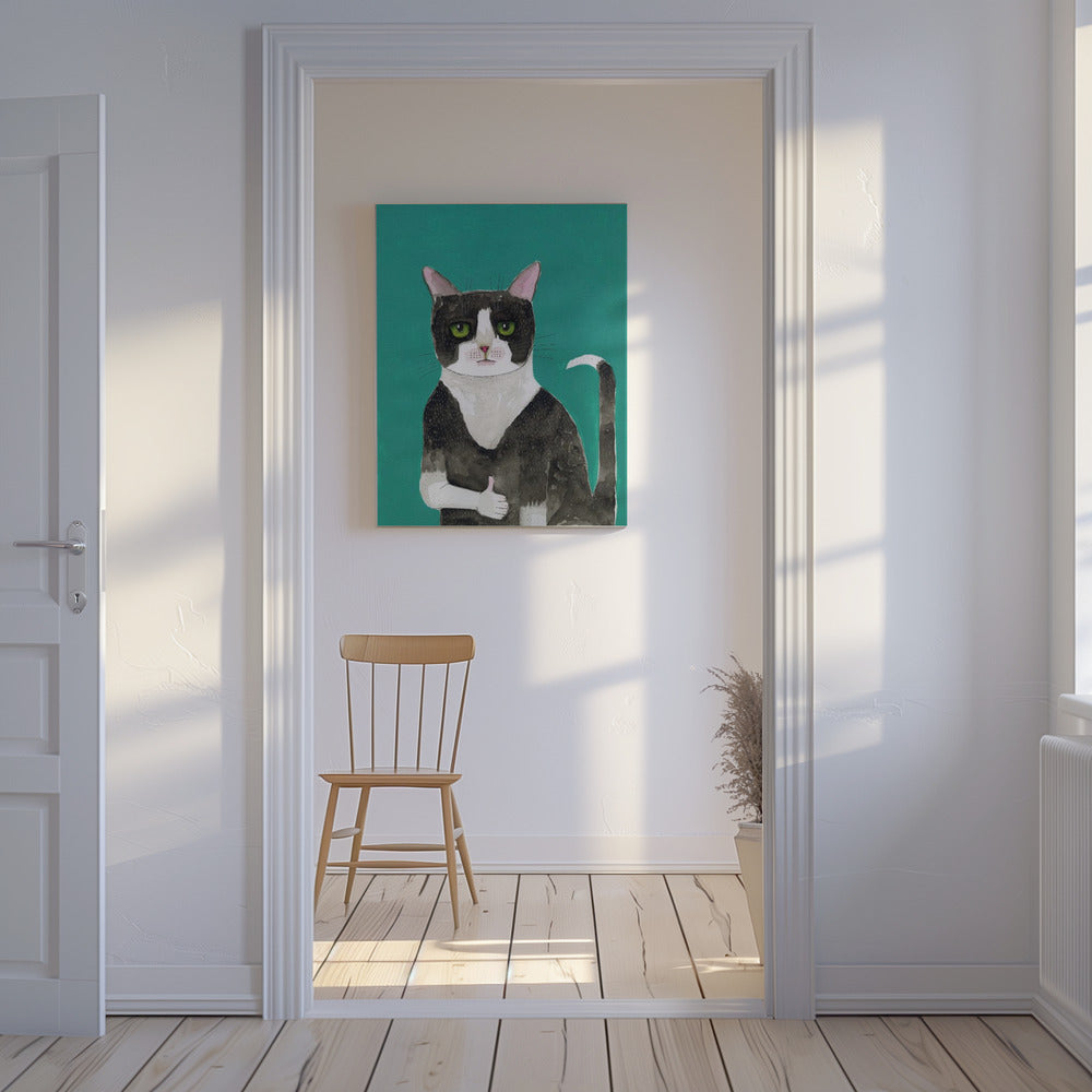 Katze Daumen hoch | Leinwand