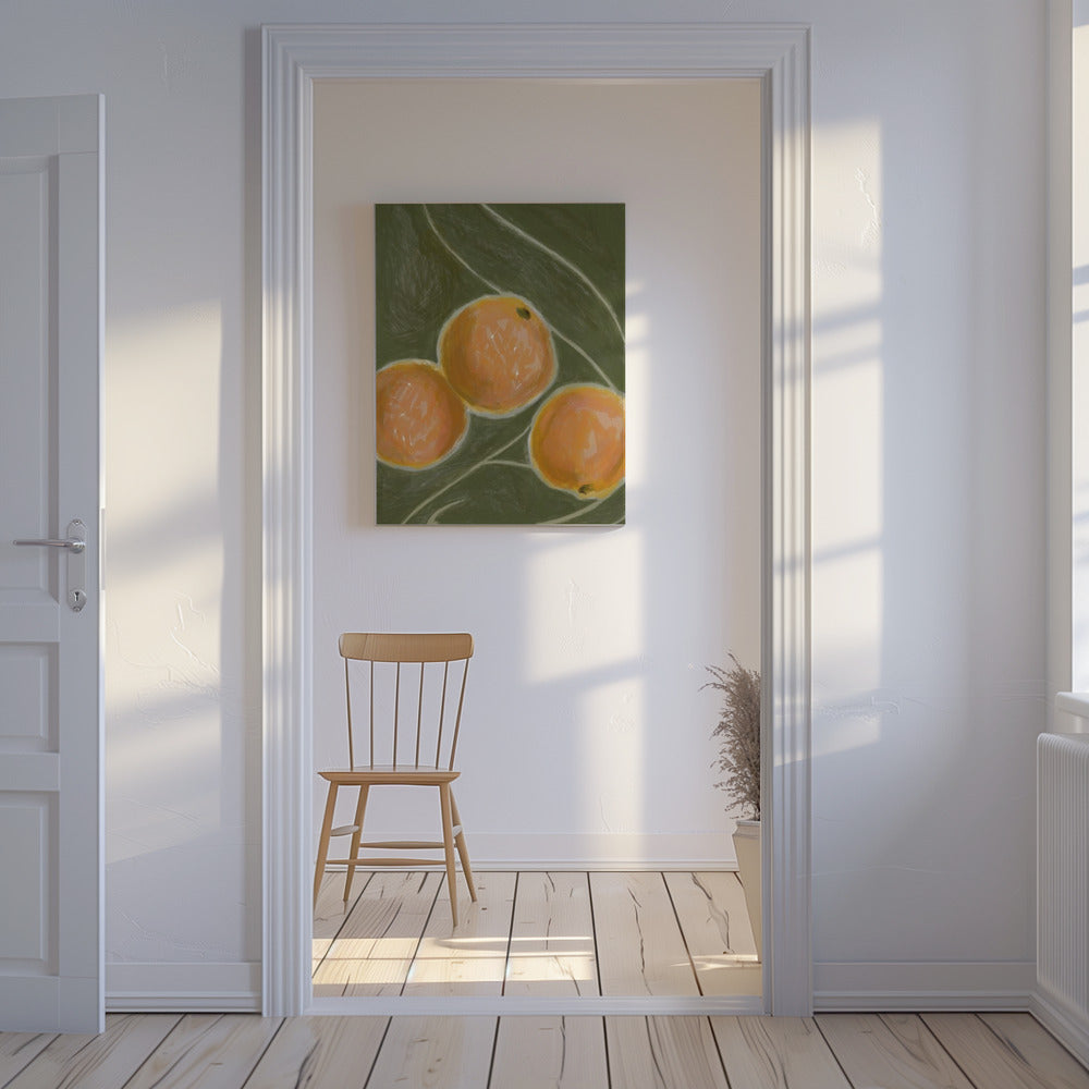 KH Studio - Die Farben Orange & Grün | Leinwand