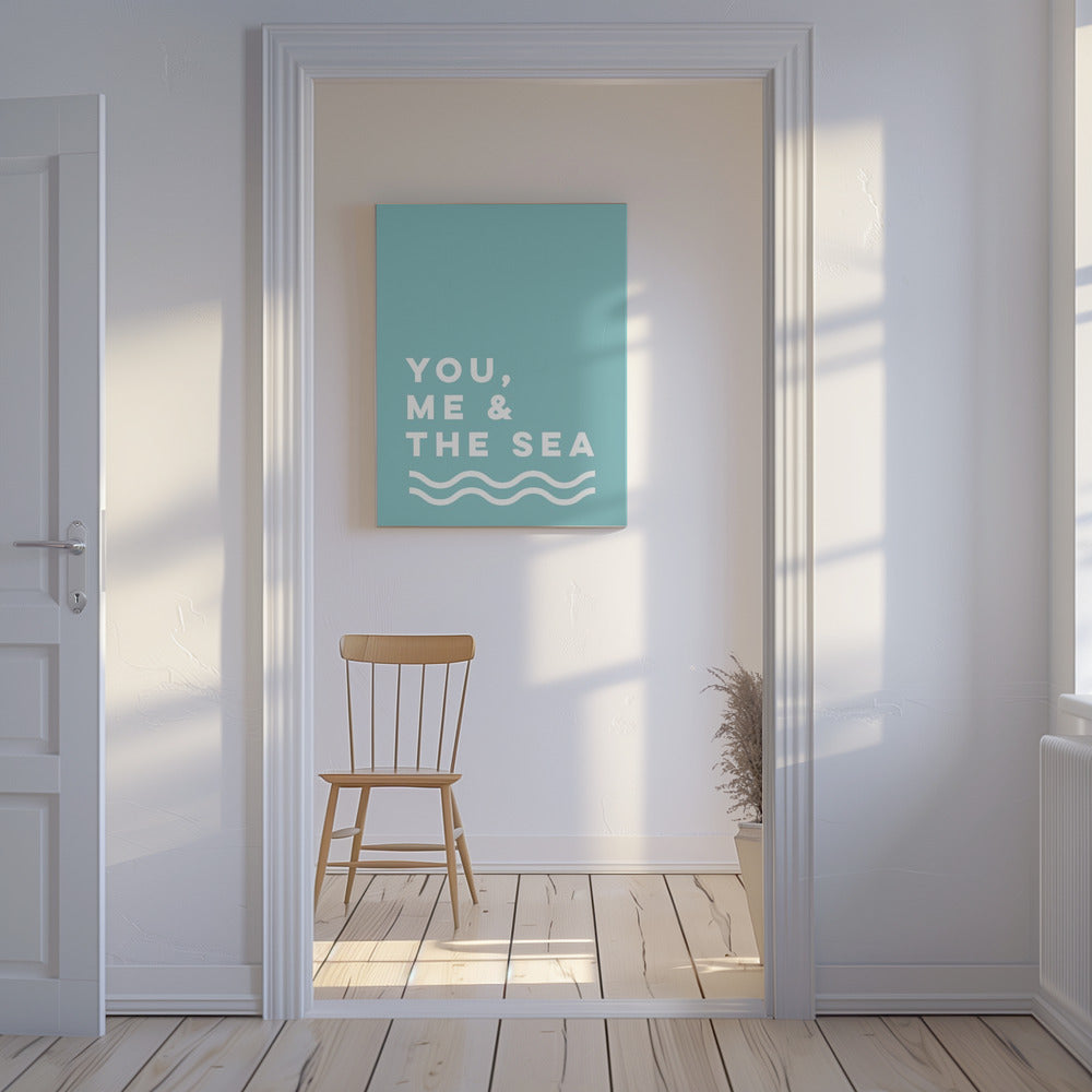 Du, ich und das Meer | Leinwand