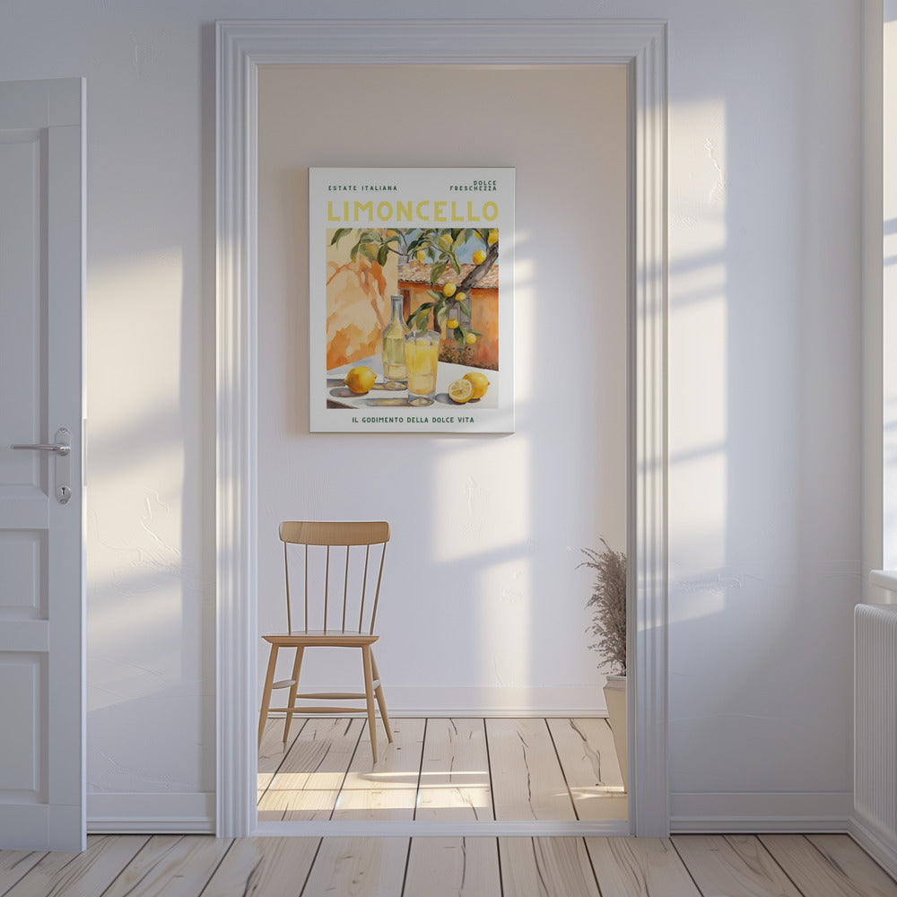 Limoncello, Aquarell, Fresh | Canvas